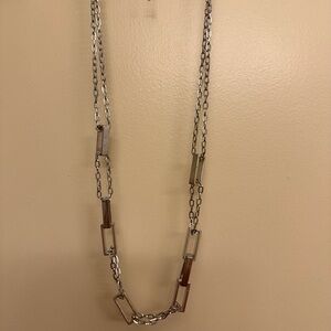 Silvertone necklace